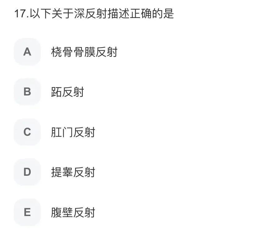 下列属于深反射的是？-医博网